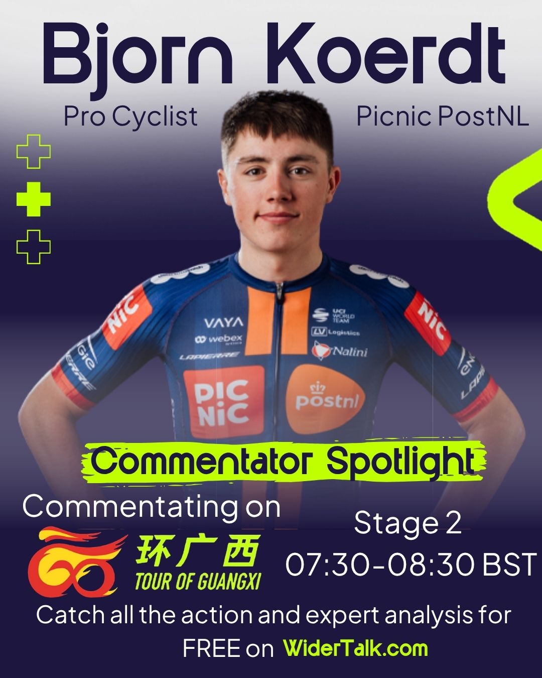 Bjorn Koerdt Commentator Announcement